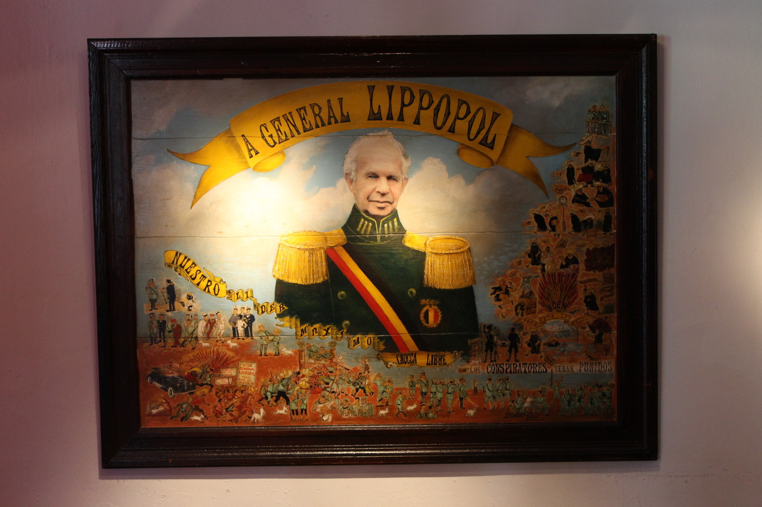 'A General Lippopol' Painting Leopold Lippens 'oil on panel'