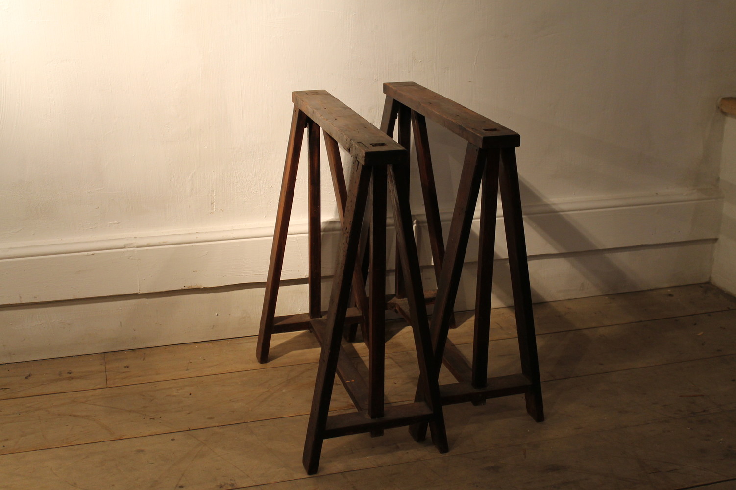  couple of trestles, dark patina