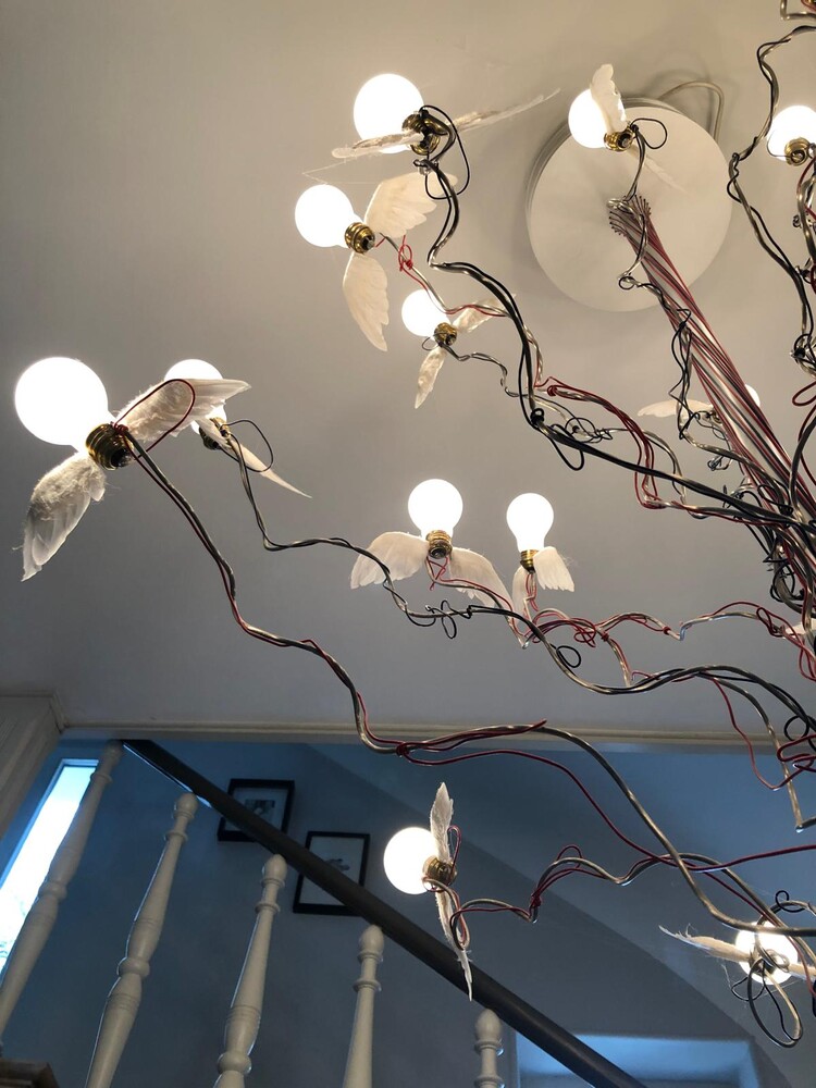 Ingo Maurer 'Birds Birds Birds' Chandelier