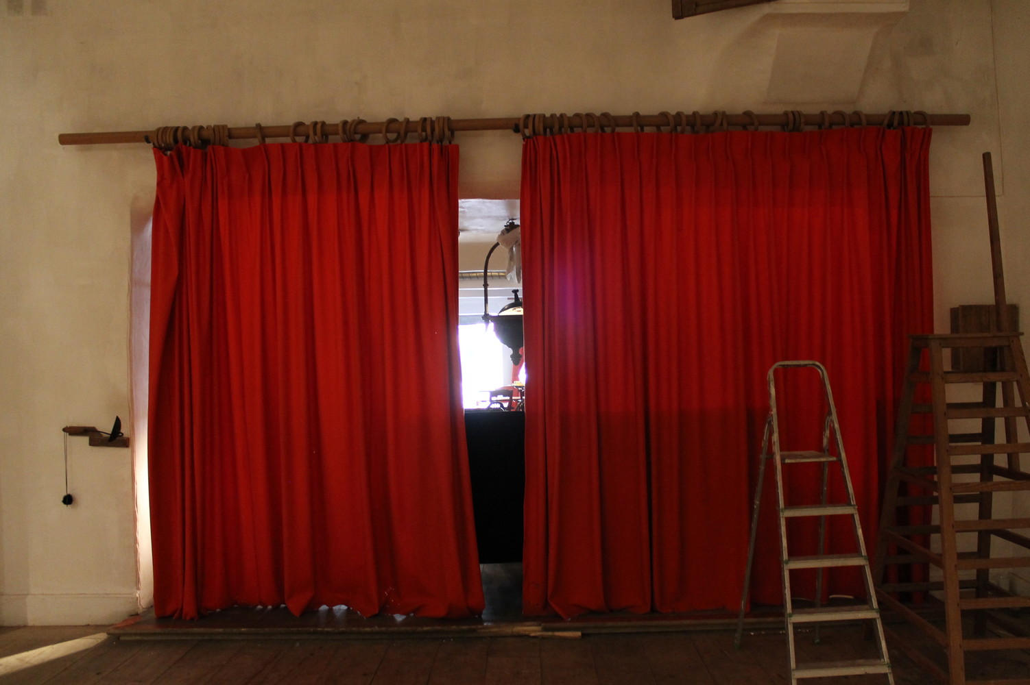 Orange  curtains set